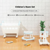 1/12 Mini Babys' Room Set for Miniature Scene Models  DIY Dollhouse Free Combination assembly Scene Model